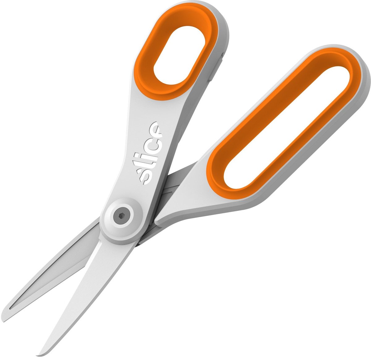 Slice 10545 Ciseaux universels gauchers, droitiers 198 mm orange, blanc