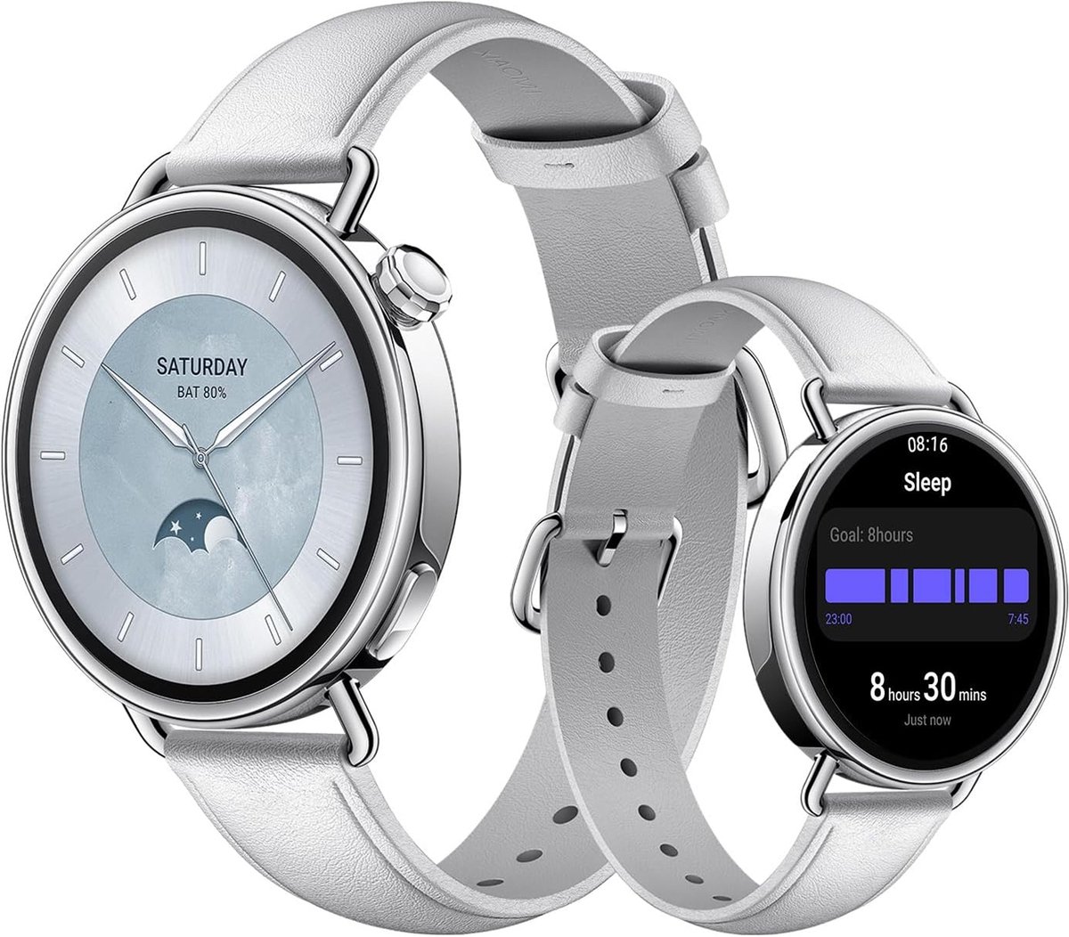 Xiaomi Watch S4 41mm - Leather Strap - White