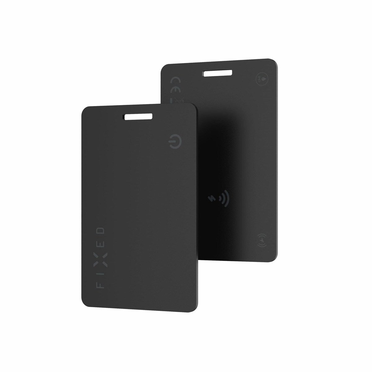 FIXED Tag Card Tracker for Apple Find My Black