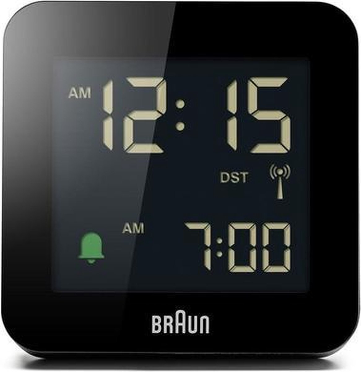 Braun BC09B-DCF Réveil noir Heures de réveil 1 deux lignes