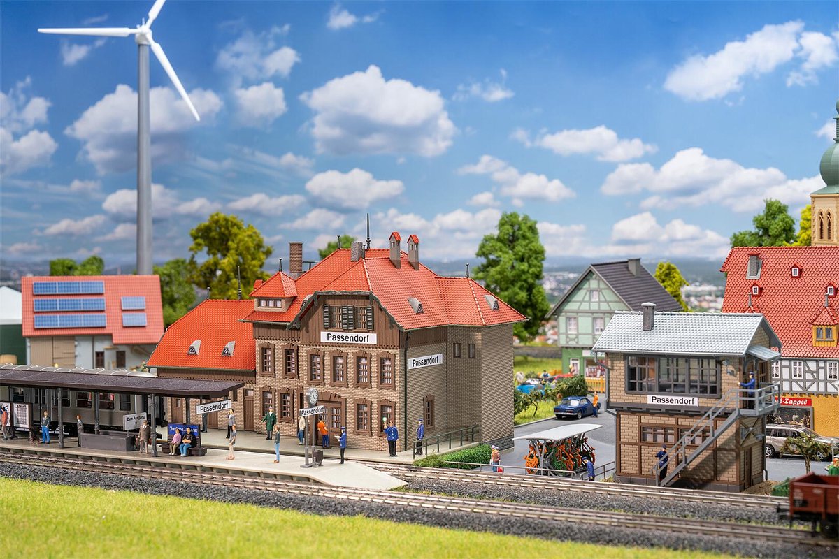 Faller 190035 H0 SET daction gare de Passendorf