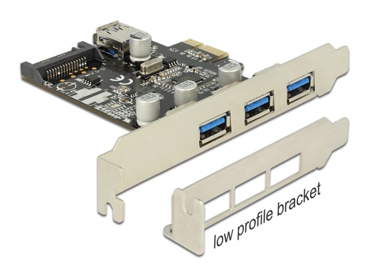 DeLOCK PCI Express Card > 3 x External + 1 x Internal USB 3.0