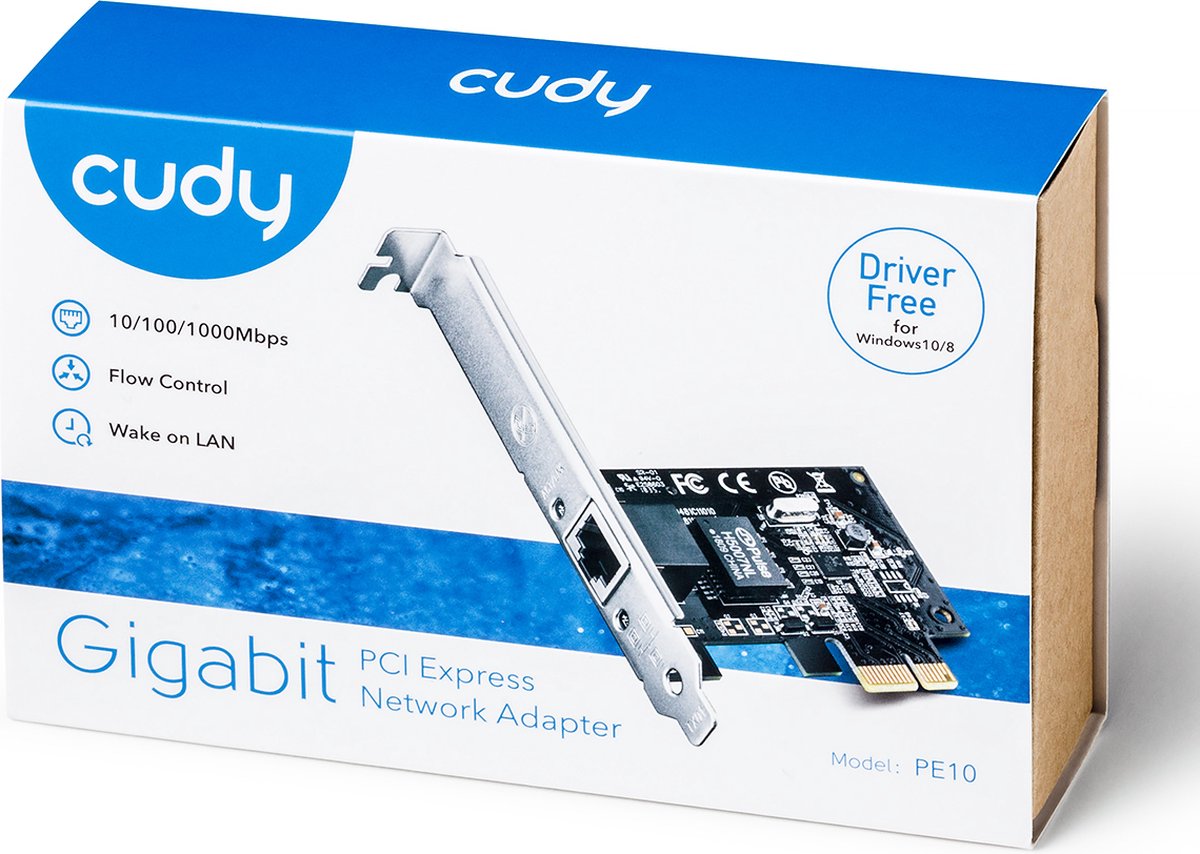Cudy Adapter PCI-E PE10 Gigabit 1P Low Profile