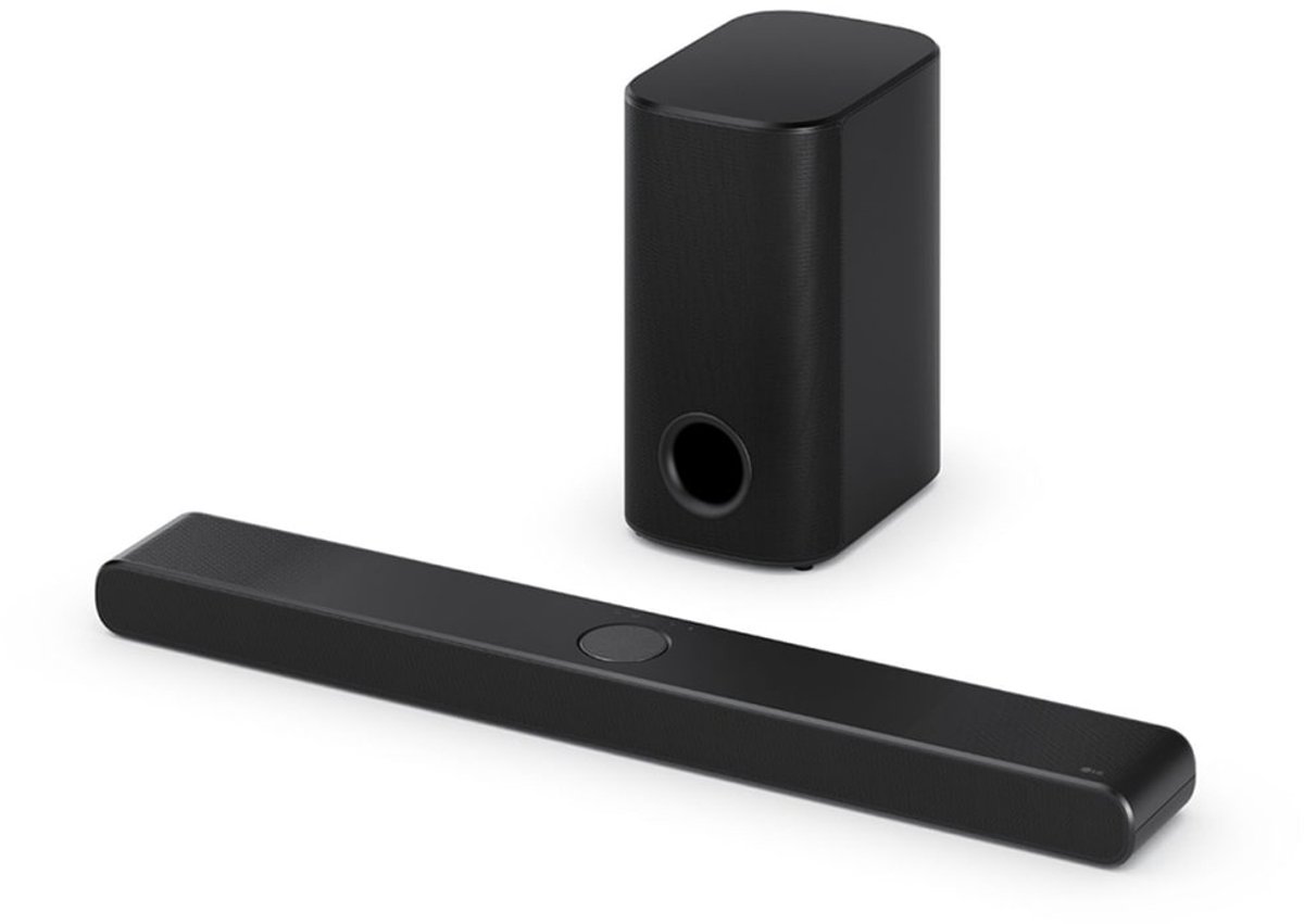 LG Electronics DS77TY.CDEULLK Barre de son noir avec subwoofer sans fil, Dolby Atmos®, audio haute résolution, fixation murale, Bluetooth®, WiFi