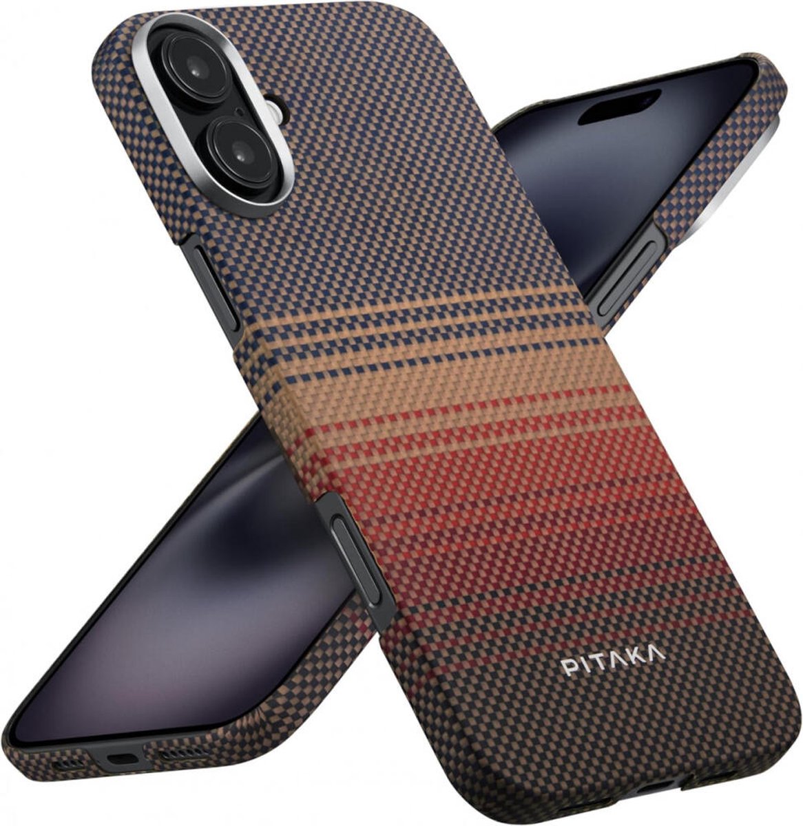 PITAKA Tactile Woven Case Sunset - iPhone 16