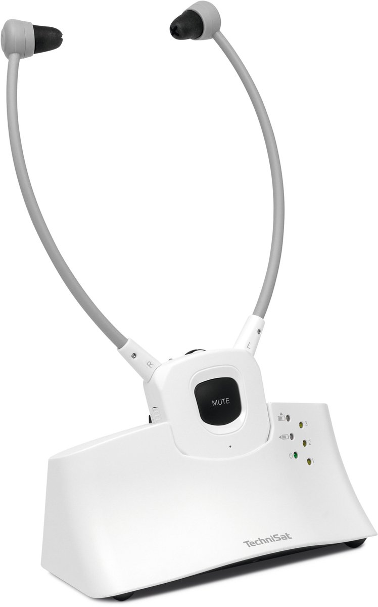 TechniSat STEREOMAN ISI 3 Écouteurs intra-auriculaires sans fil, Bluetooth Stereo blanc volume réglable Hi-Fi