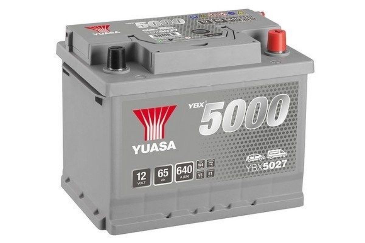 Yuasa SMF YBX5027 Batterie de voiture 12 V 65 Ah Type de pôle: T1