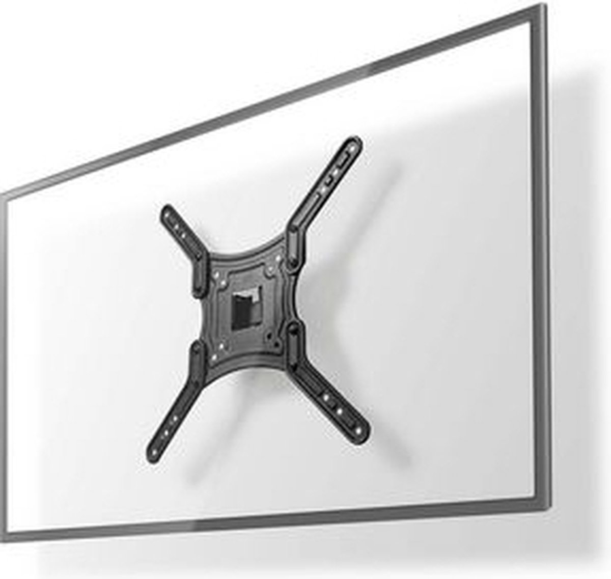 Nedis TVWM1330BK bracket - full-motion - for TV - black - Maks 30 kg - Maks størrelse 55"
