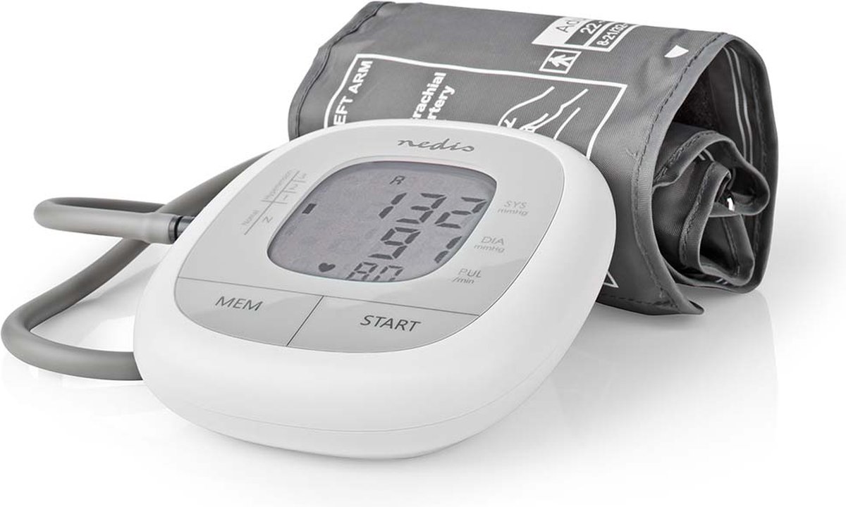 Nedis Blodtryksmåler HCBL400WT - blood pressure monitor - white