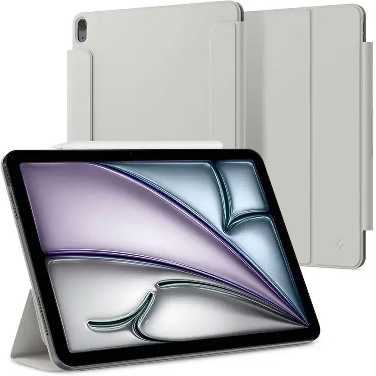 Spigen Air Skin Folio OneTap - gray - iPad Air 13" 2024/2025/2026