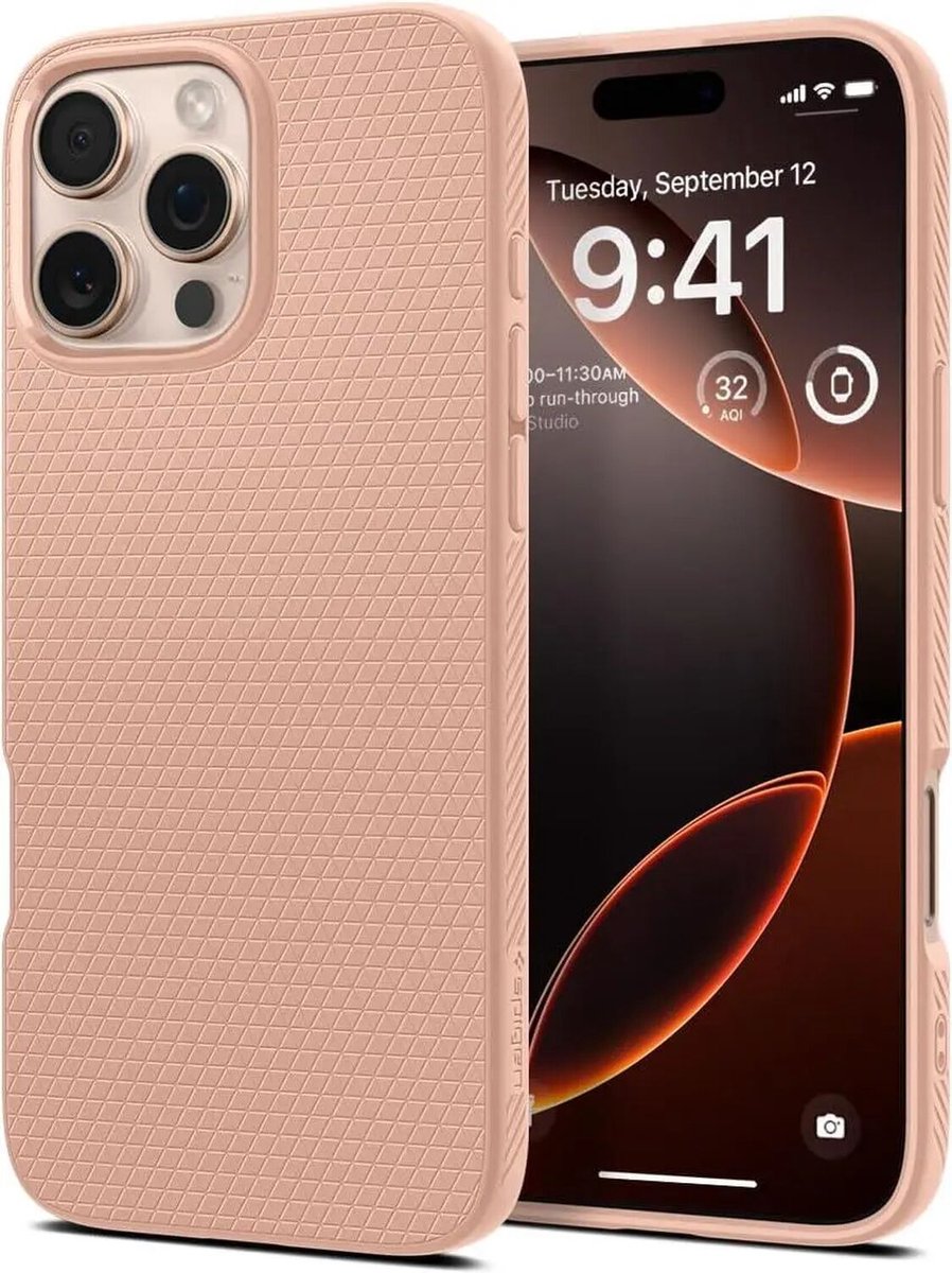 Spigen Liquid Air - rose titanium - iPhone 16 Pro Max