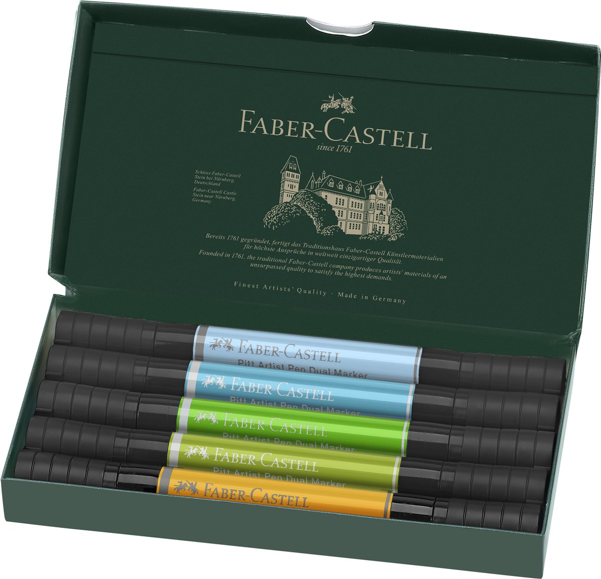 Faber-Castell Pitt Artist Dual marker Animals box of 5