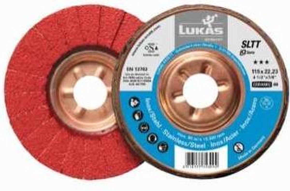 LUKAS-ERZETT A27201250400050A Disque à surfacer à lamelles Diamètre 125 mm Grain=40 10 pc(s)