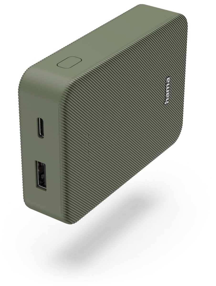Hama Powerbank Colour 10 10000mAh USB-C+USB-A Green - 10000 mAh