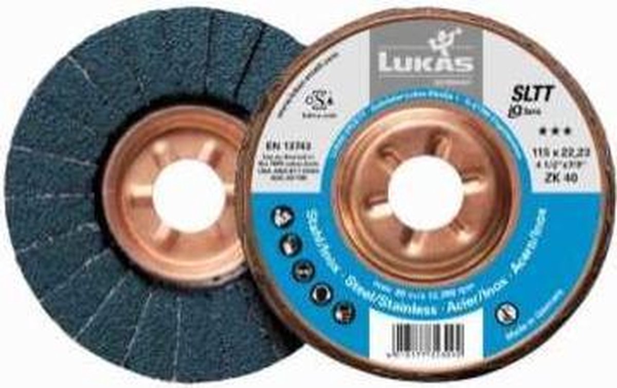 LUKAS-ERZETT A27201250600065 Disque à surfacer à lamelles Diamètre 125 mm Grain=60 10 pc(s)