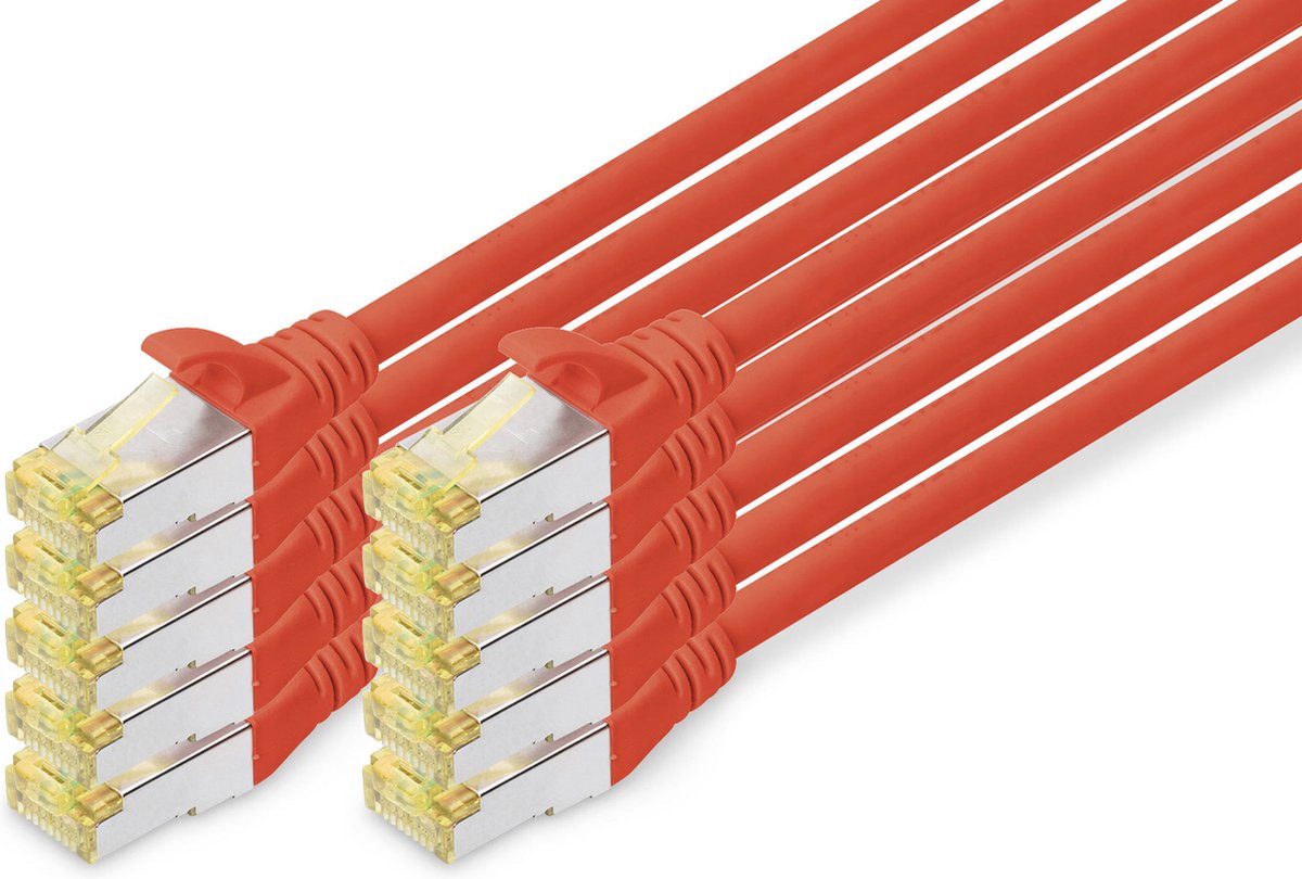 DIGITUS patch cable - 3 m - red - Rød - 3m