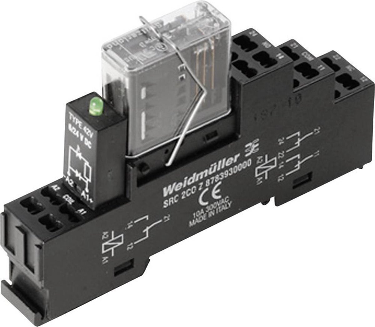 Module relais Weidmüller RCIKITZ 24VDC 2CO LD/FG 1218390000-1 24 V/DC 6 A 2 inverseurs (RT) 1 pc(s)