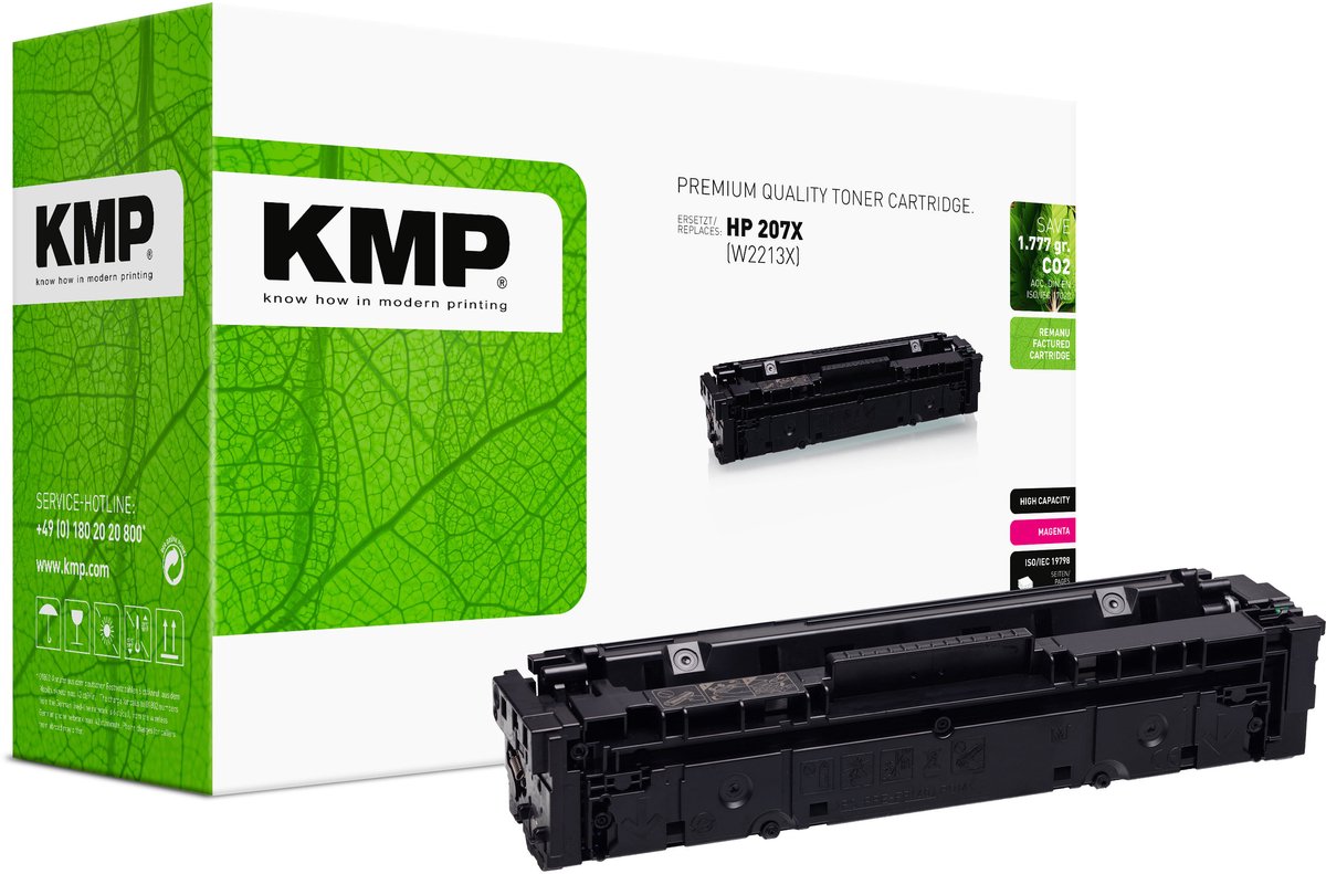 KMP Toner remplace HP 207X (W2213X) compatible magenta 2450 pages 2558,3006 2558,3006