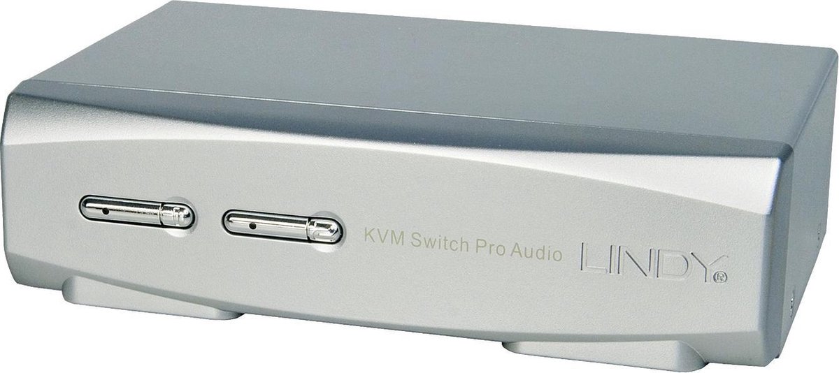 LINDY Lindy KVM Switch Pro - KVM-Switch - 2 x KVM port(s) Commutateur KVM Display-Port souris, clavier 3840 x 2160 Pixel