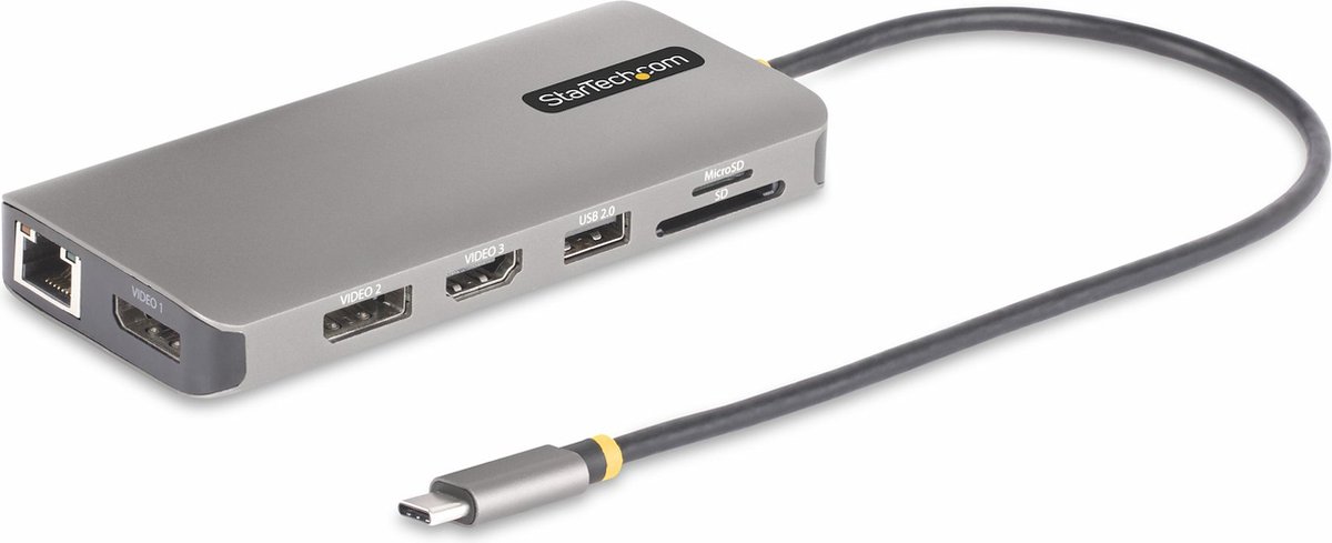StarTech.com USB-C Triple-Monitor Multiport Adapter - Triple 4K - 100W