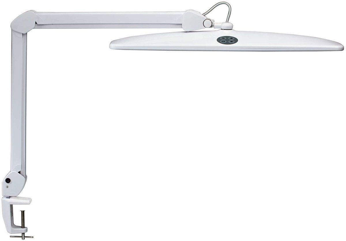 Maul Work 8205202 Lampe LED de bureau avec pince LED LED intégrée 20 W CEE: D (A - G) blanc