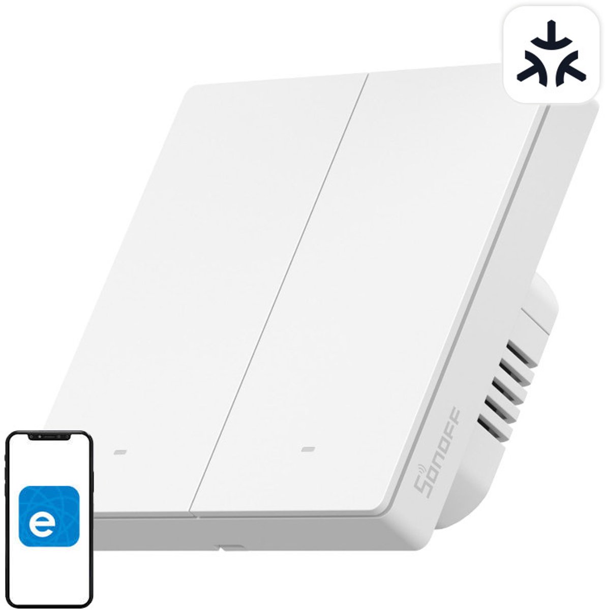 Sonoff M5-2C-86W WiFi Matter smart wall switch (2-channel)