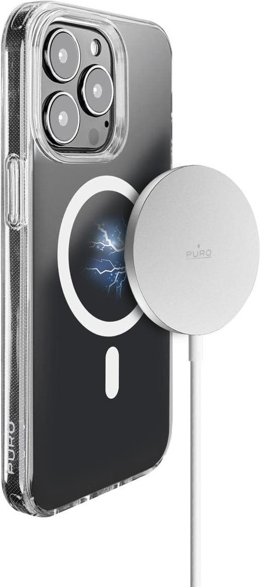 Puro PURO magnetisk oplader USB-C MagSafe - Hvid