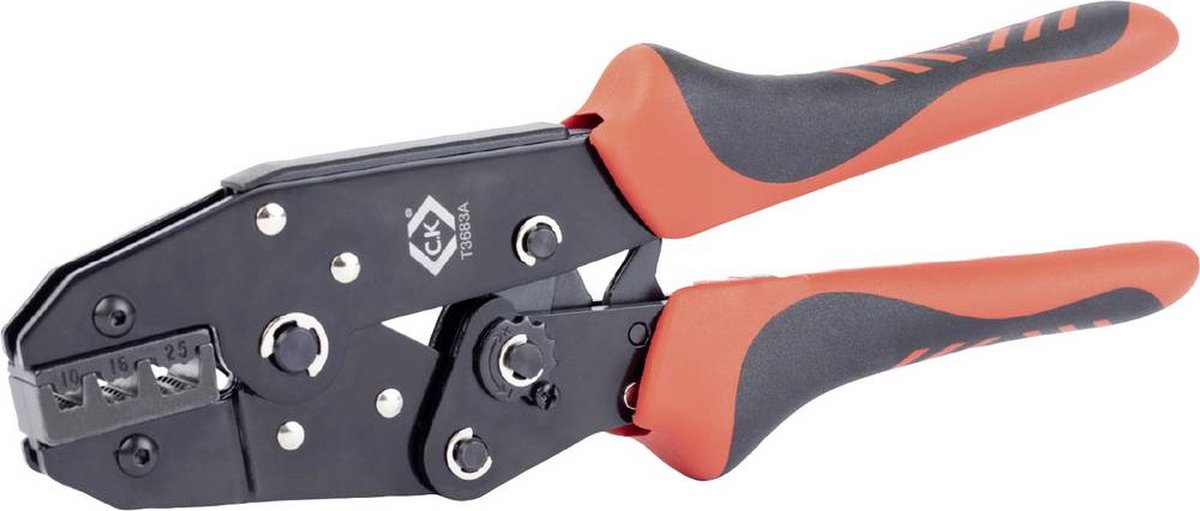 C.K T3683A Pince à sertir pour embouts de câble 10 à 25 mm²