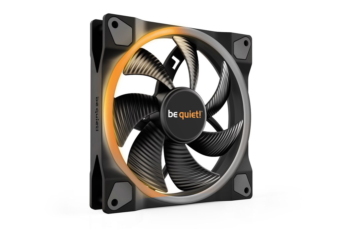 be quiet! LIGHT WINGS 140mm PWM - Kabinet køler - 140mm - Sort med RGB LED lys - 23 dBA