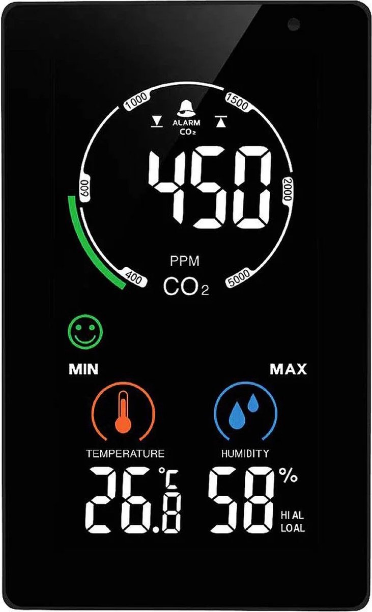 NDIR CO2 monitor MX6055 Mesure du taux de CO2/ Affichage du taux de CO2