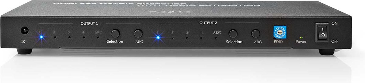 Nedis - video/audio switch - 4 x 2
