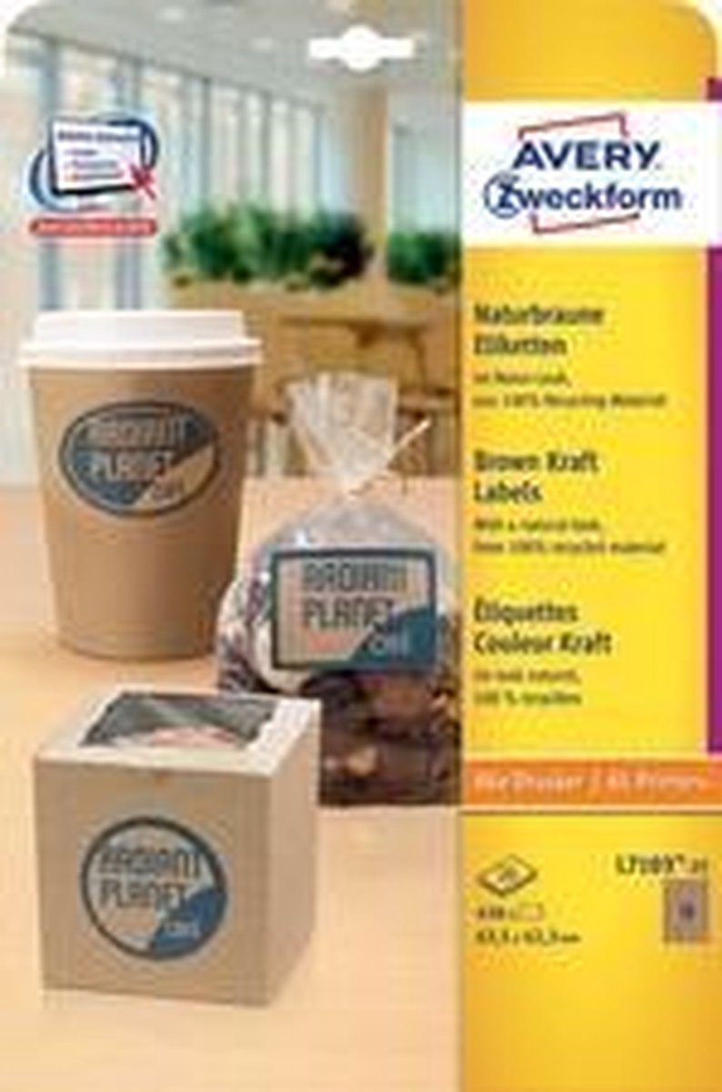 Avery Zweckform - labels - 450 label(s) - 63.5 x 42.3 mm (oval)