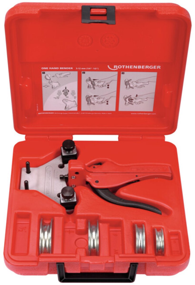 SET de cintrer POUR TUBE, 6-8-10-12 mm Rothenberger 24132