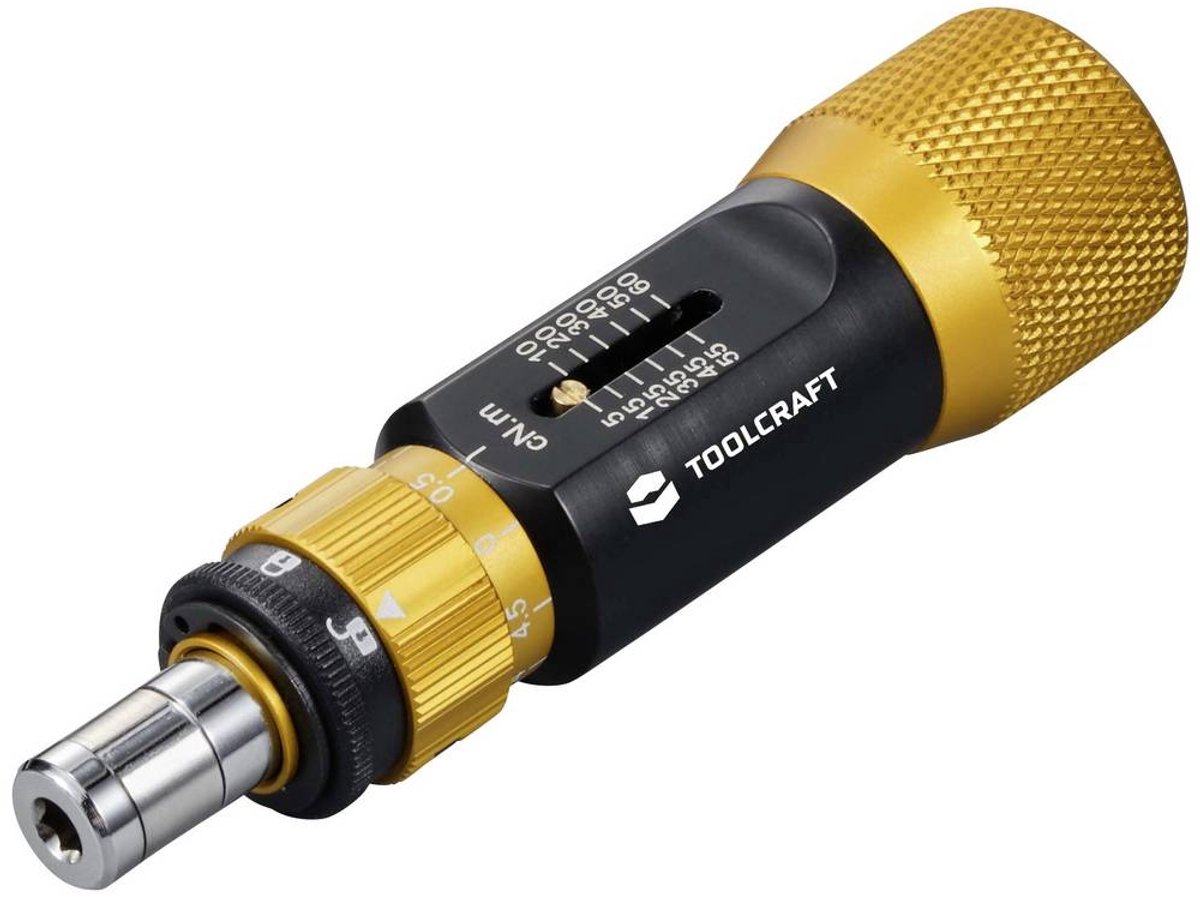 TOOLCRAFT TO-9627246 pour lélectronique et la mécanique de précision Tournevis dynamométrique Taille (tournevis) 4 mm