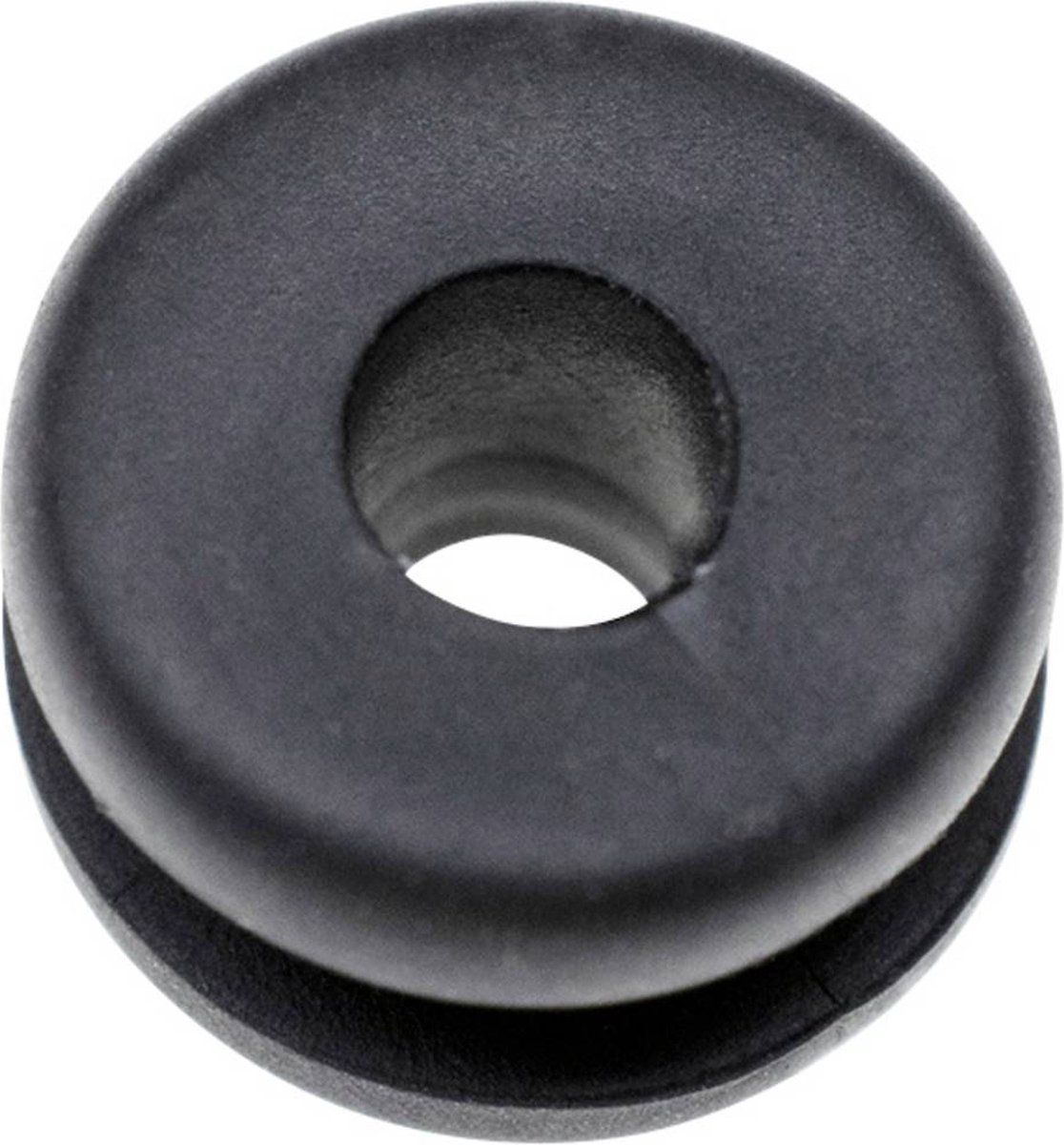 TRU COMPONENTS TC-10820700 Passe-câbles Ø max. des bornes 3 mm Epaisseur de plaque (maxi) 1.5 mm PVC noir 1000 pc(s)