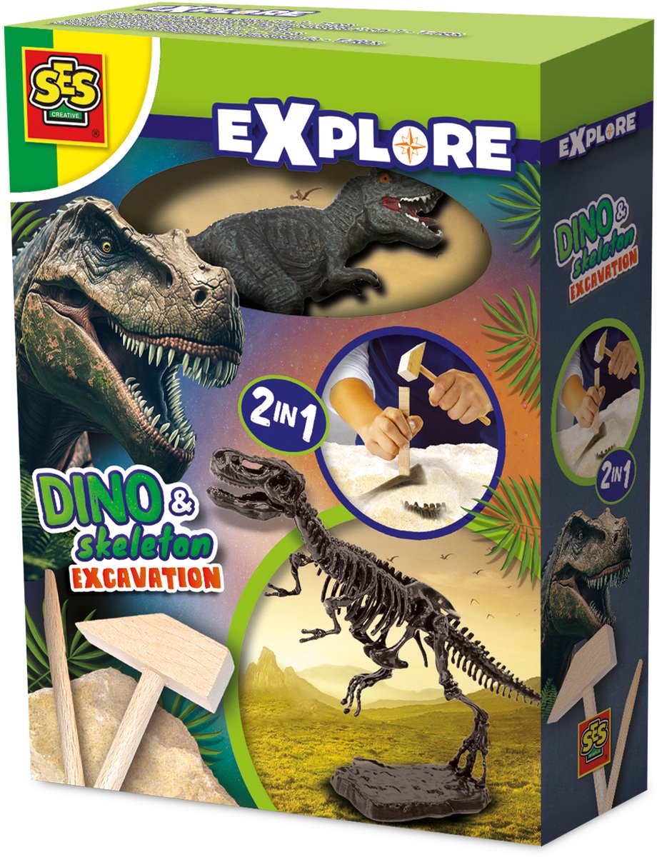 SES Creative Dino & Skeleton Excavation - T-rex