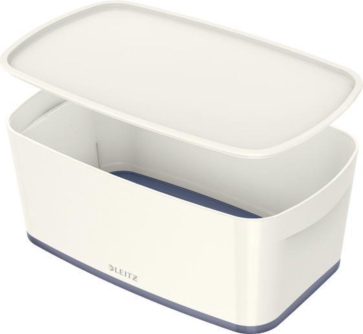 Leitz MyBox Small opbevaringsboks med låg Hvid
