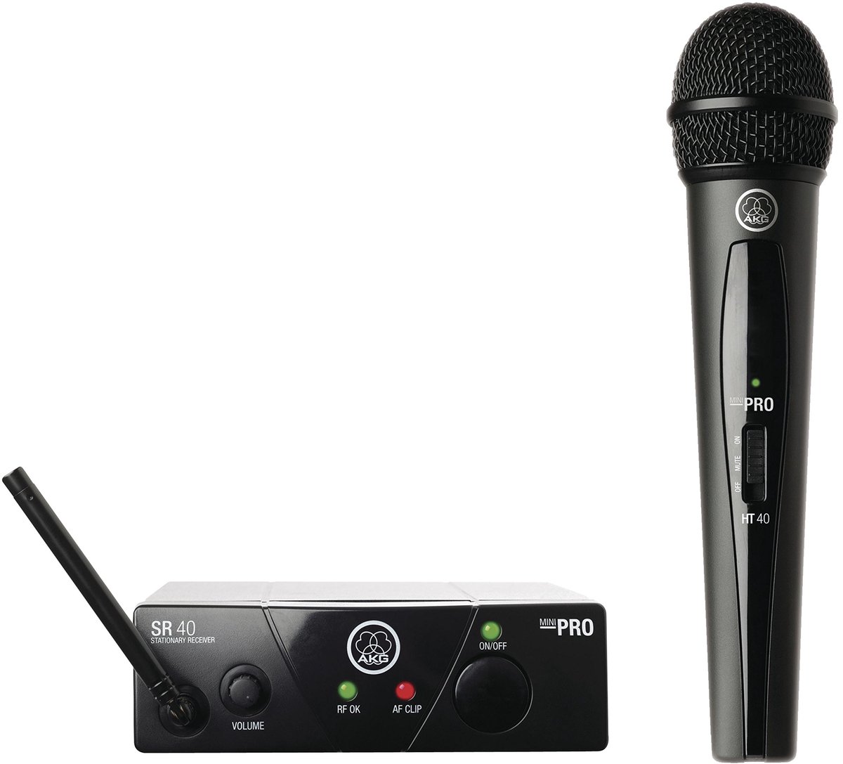 Micro sans fil AKG WMS40Mini Vocal Set ISM1 Type de transmission (détails):radio interrupteur
