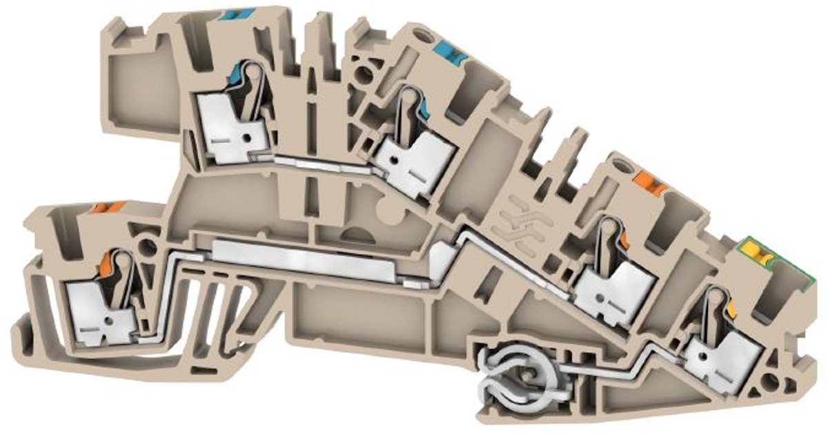 Weidmüller 2668940000 Borne à étages dinstallation enfichable beige 50 pc(s)