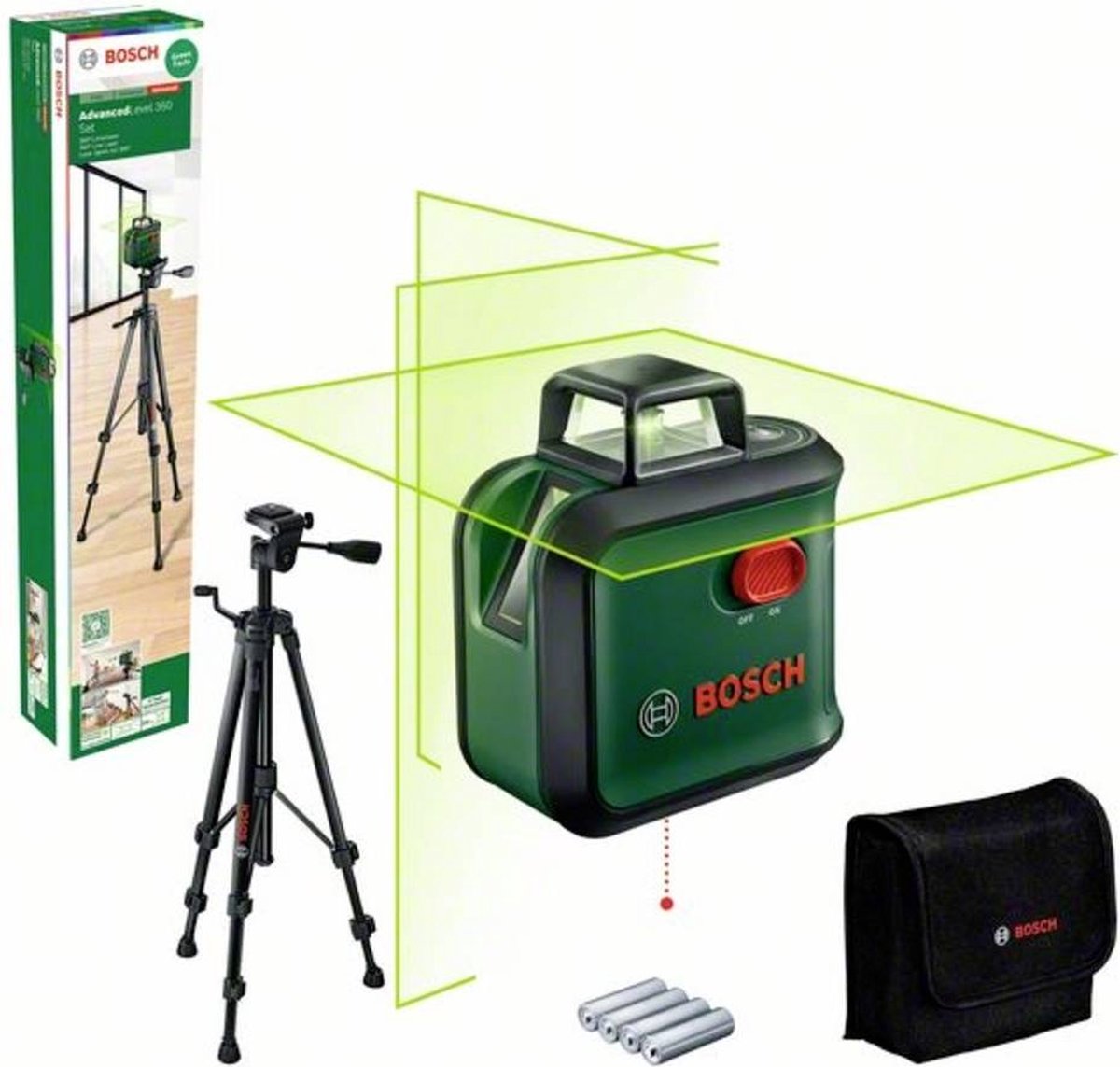 Bosch Home and Garden AdvancedLevel 360 Set Laser en croix Portée (max.): 24 m