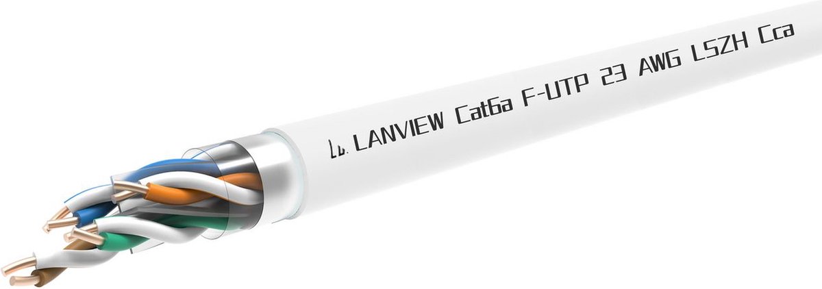 Lanview bulk cable - 305 m - white - Hvid - 305m