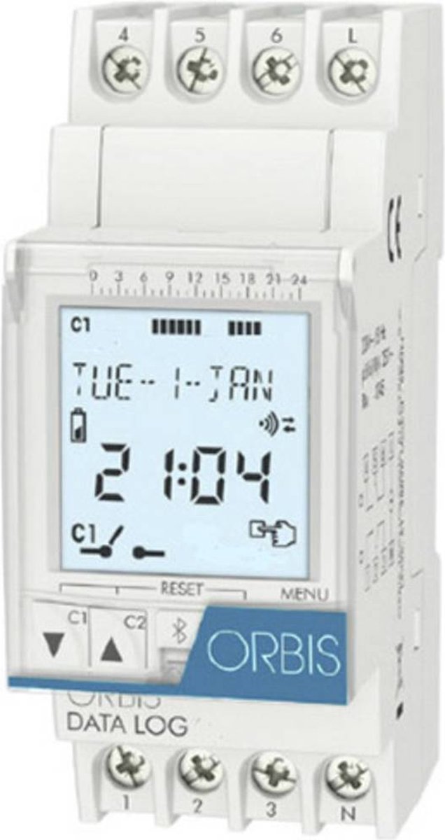 ORBIS Zeitschalttechnik DATA LOG 230 V Programmateur horaire pour rail numérique 250 V/AC