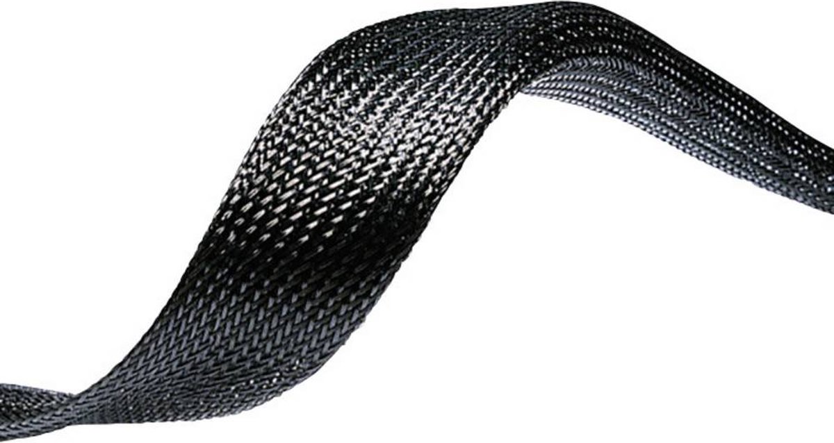 HellermannTyton 170-00400 HEGPX40-PET-BK Gaine tressée noir polyester 32 à 70 mm 50 m