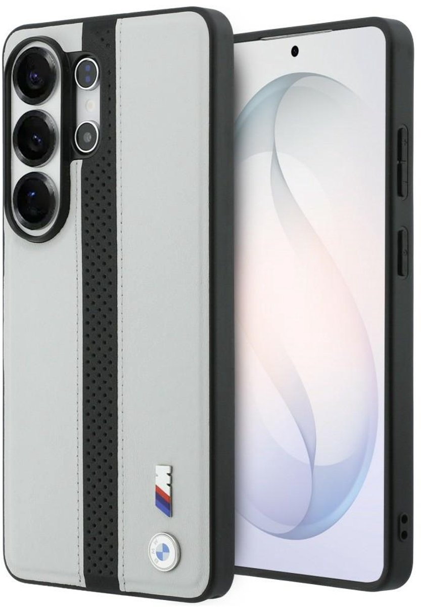 BMW Perforated Stripe Logo MagSafe Case for Samsung Galaxy S26 Ultra - Gray