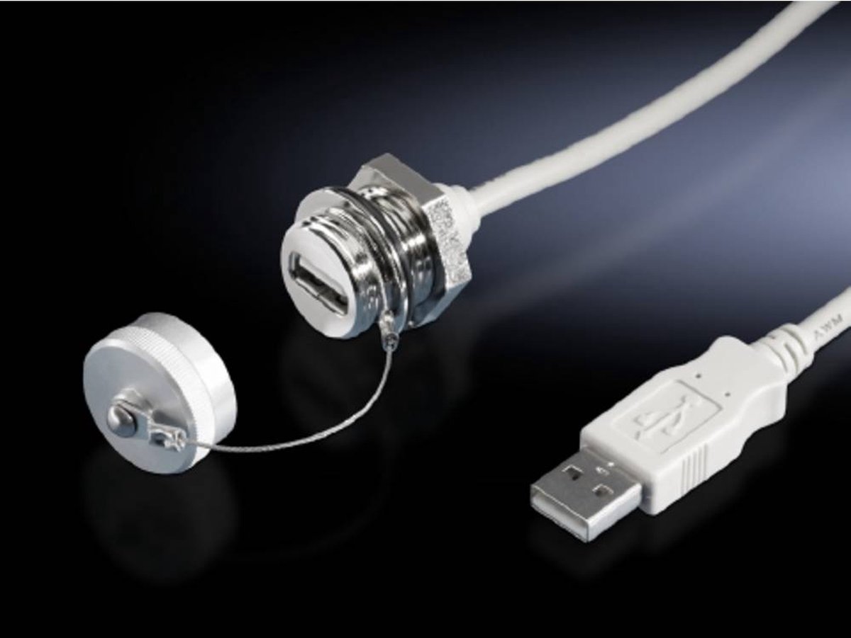 Rittal SZ 2482.210 Rallonge dinterface USB-A laiton (L x l x H) 0.5 m x 140 cm x 30 cm 1 pc(s) Piece