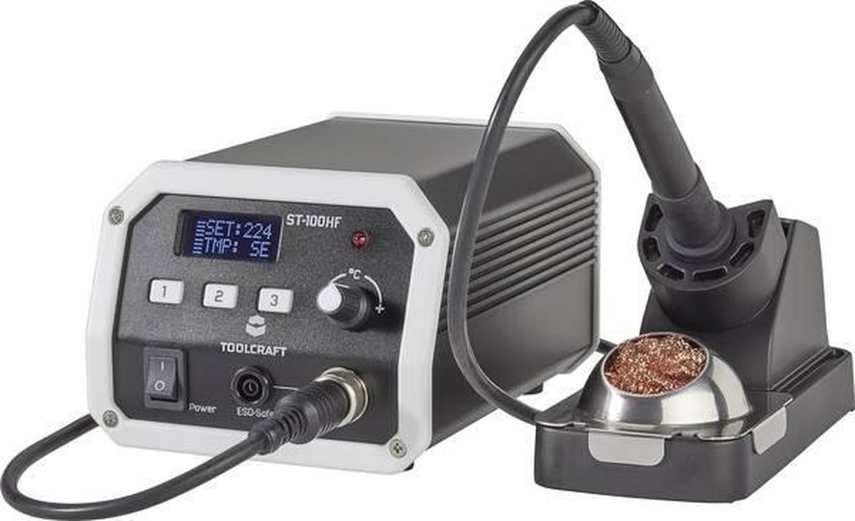 Station de soudage haute fréquence;TOOLCRAFT ST-100 HF numérique 100 W 50 - 480 °C avec panne à souder