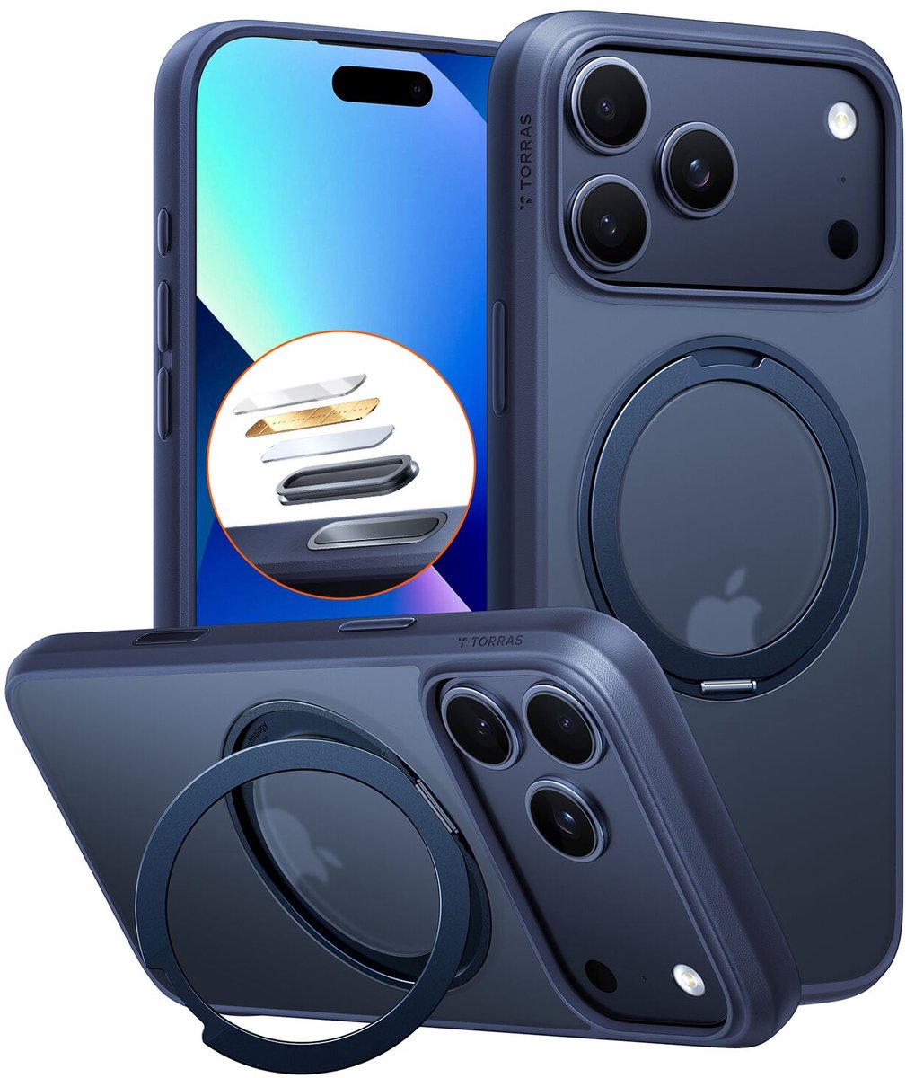 Torras Ostand Pro - midnight blue - iPhone 17 Pro