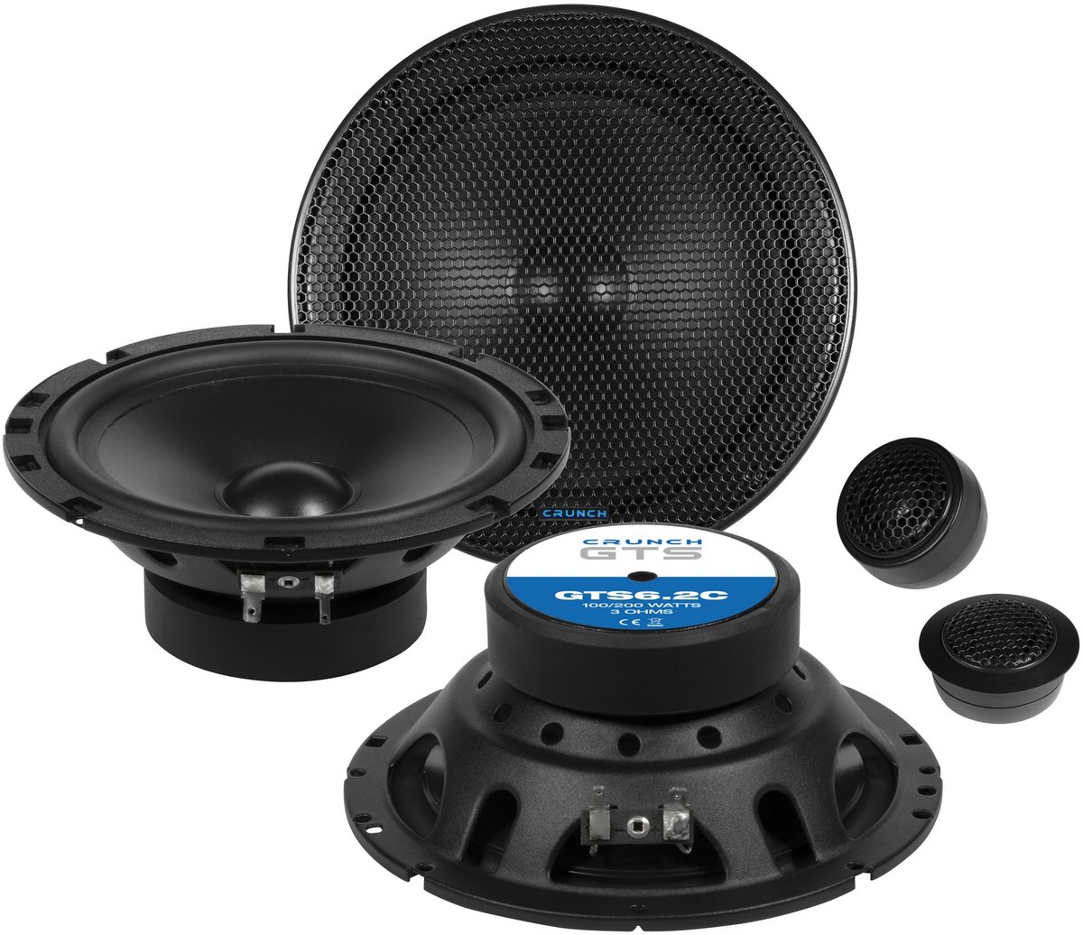 Crunch GTS6.2C Set de haut-parleurs 2 voies à encastrer 200 W Contenu: 1 pc(s)