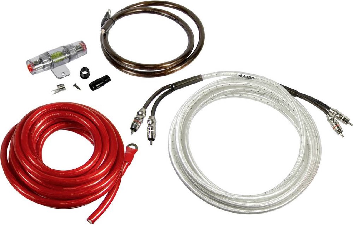 Hifonics Jeu de câbles dalimentation HiFi auto 25 mm², 25 mm², 0.5 mm²