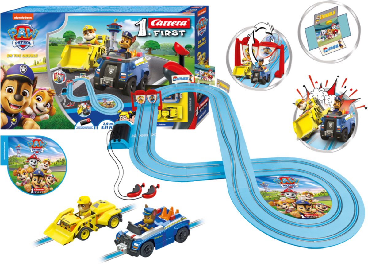 Carrera FørsteRace Track First PAW Patrol - On the Double 2.9m